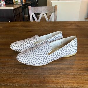 Lauren Conrad Leopard Velvet Cream Slippers Size M